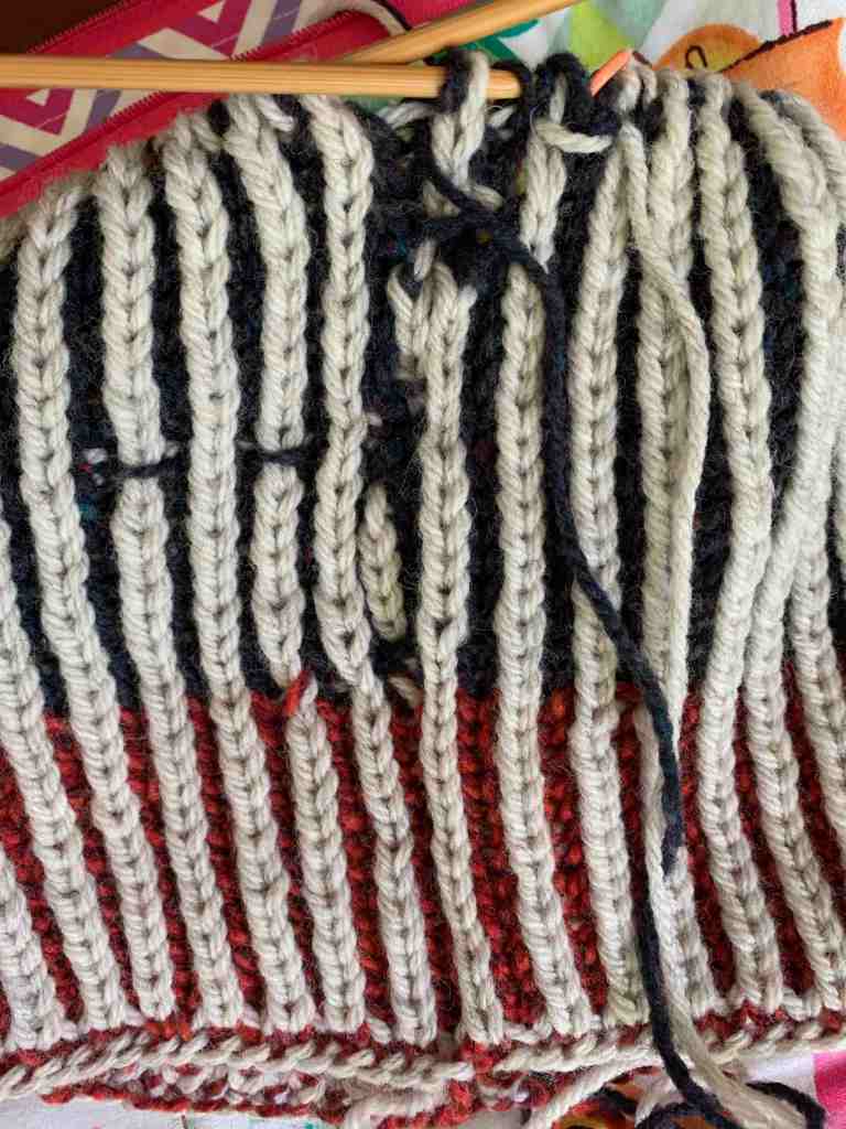 horrible brioche knitting