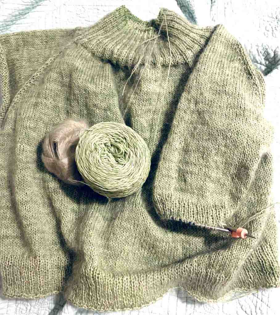 Calliope sleeve knitting