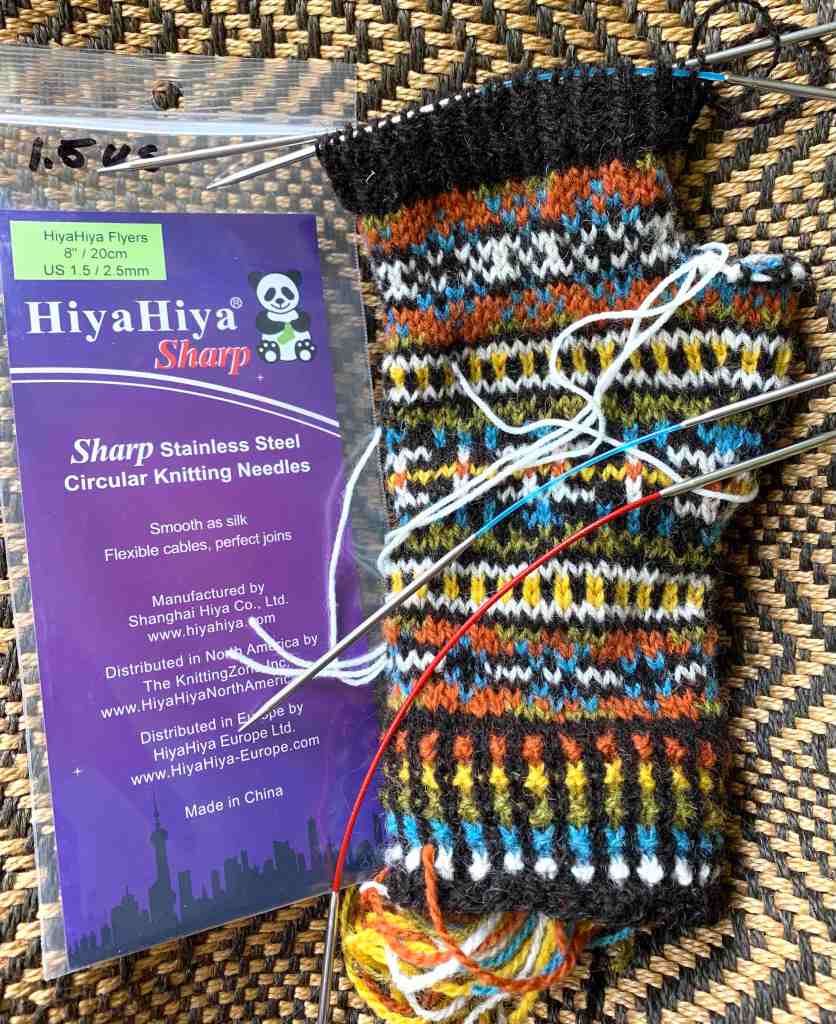 Hiya Hiya needles to knit top of mitts