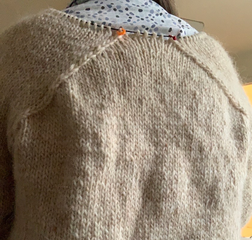 back of Carbeth with decreases shaping