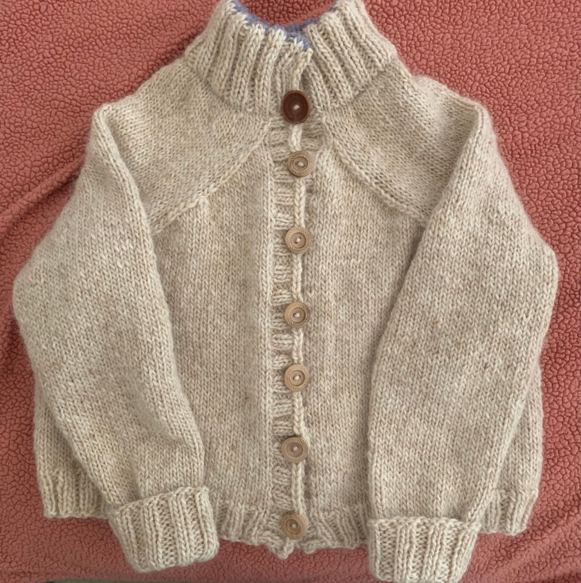 Finished knitting Carbeth Cardigan