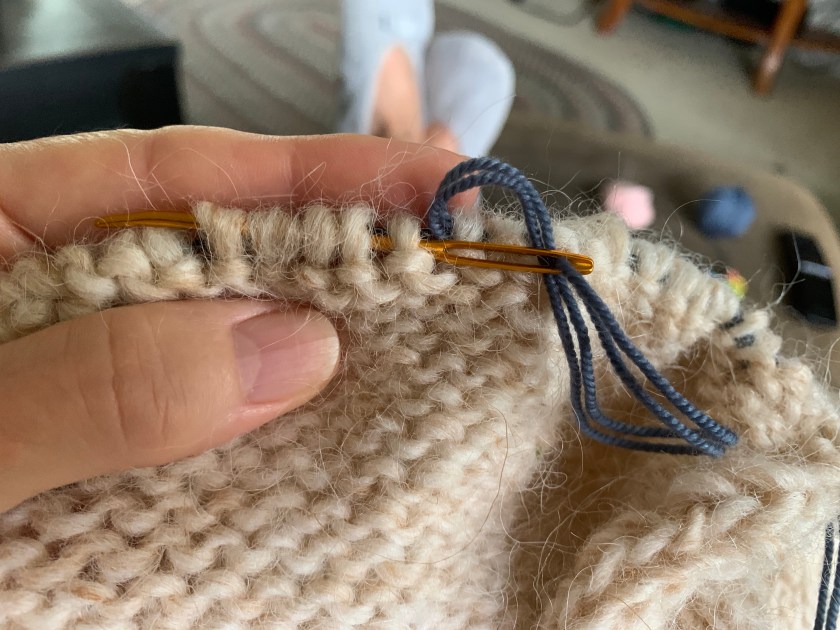 Carbeth cardigan knitting