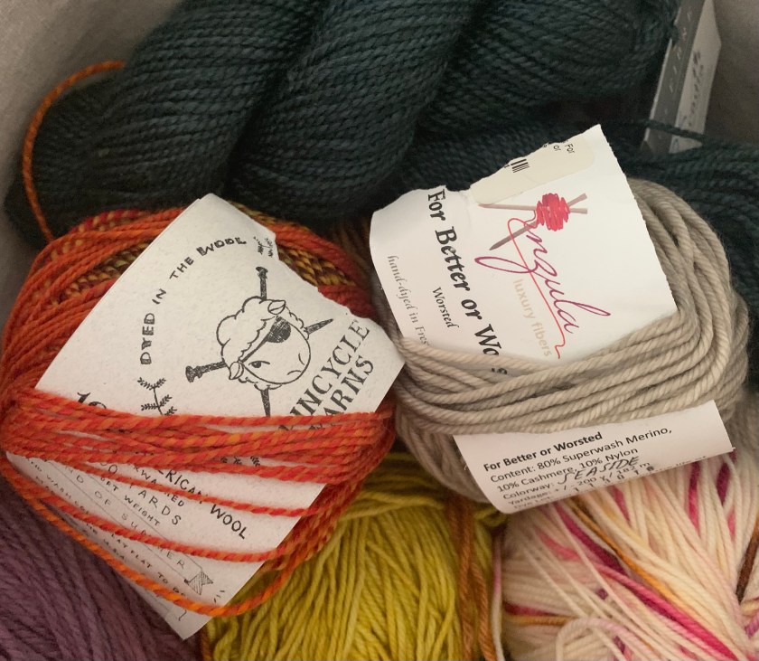 Keep yarn labels with skeins