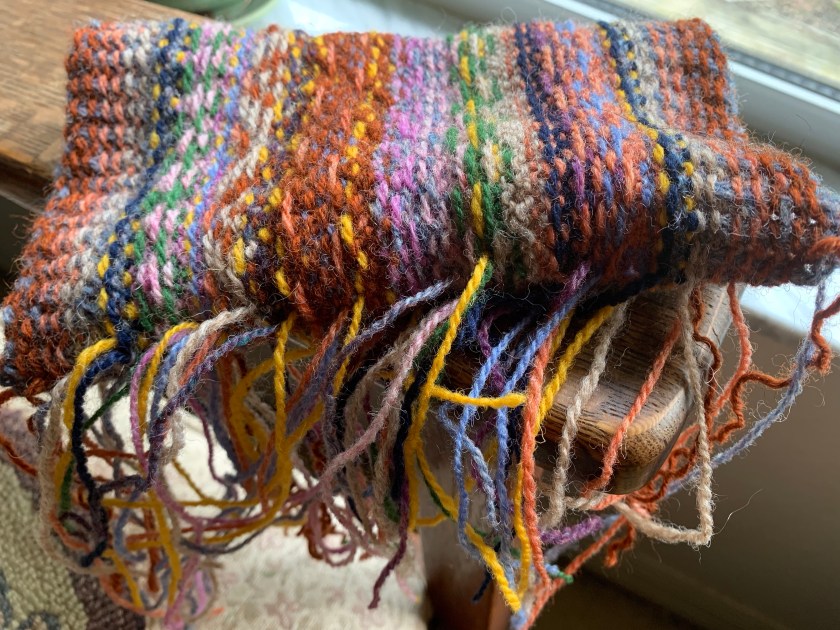 Knitting Fair Isle wrist warmers