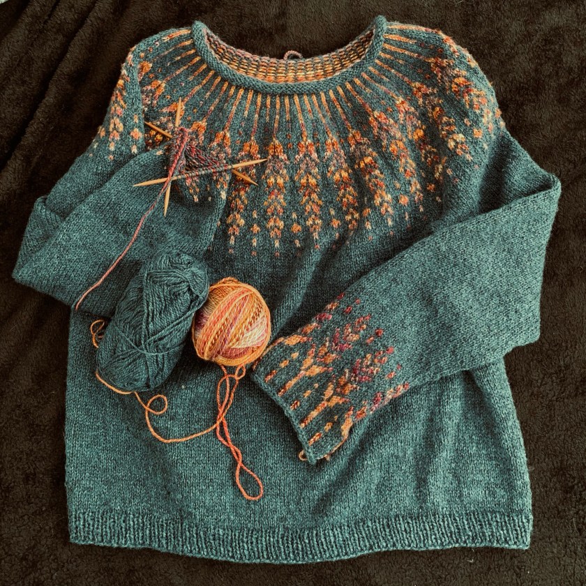 Meadow moon sweater nearly finished