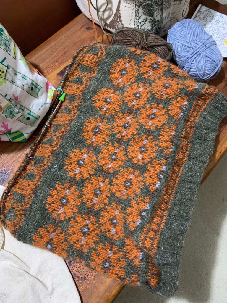 Vest becoming a sweater