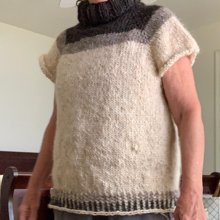 bulky turtleneck sweater