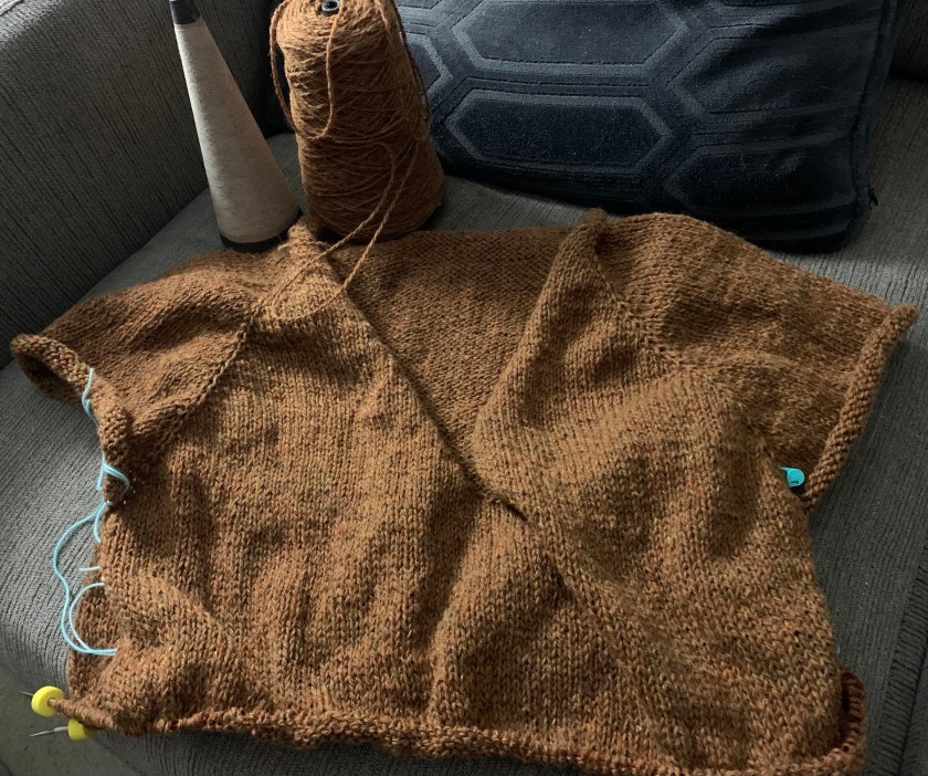 Wool cone knitting sweater