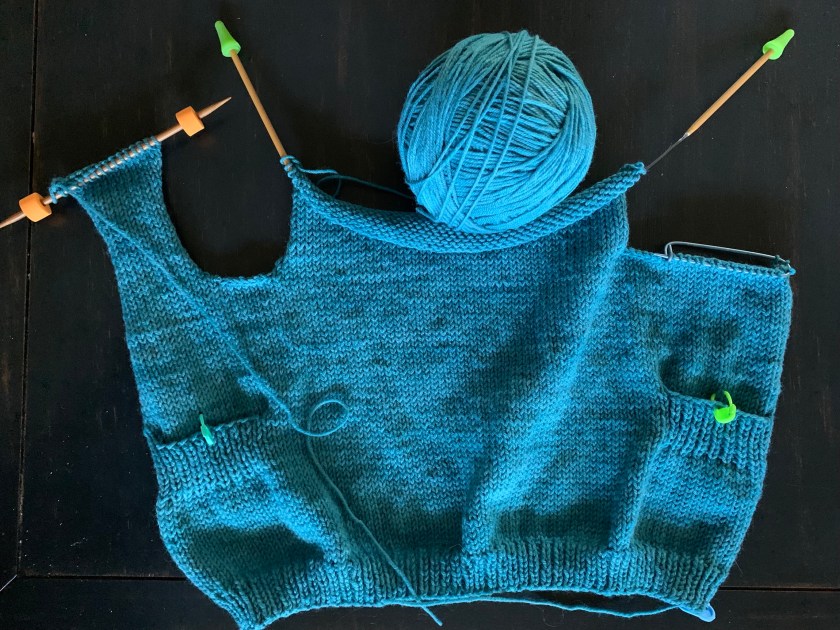 knitting baby sweater