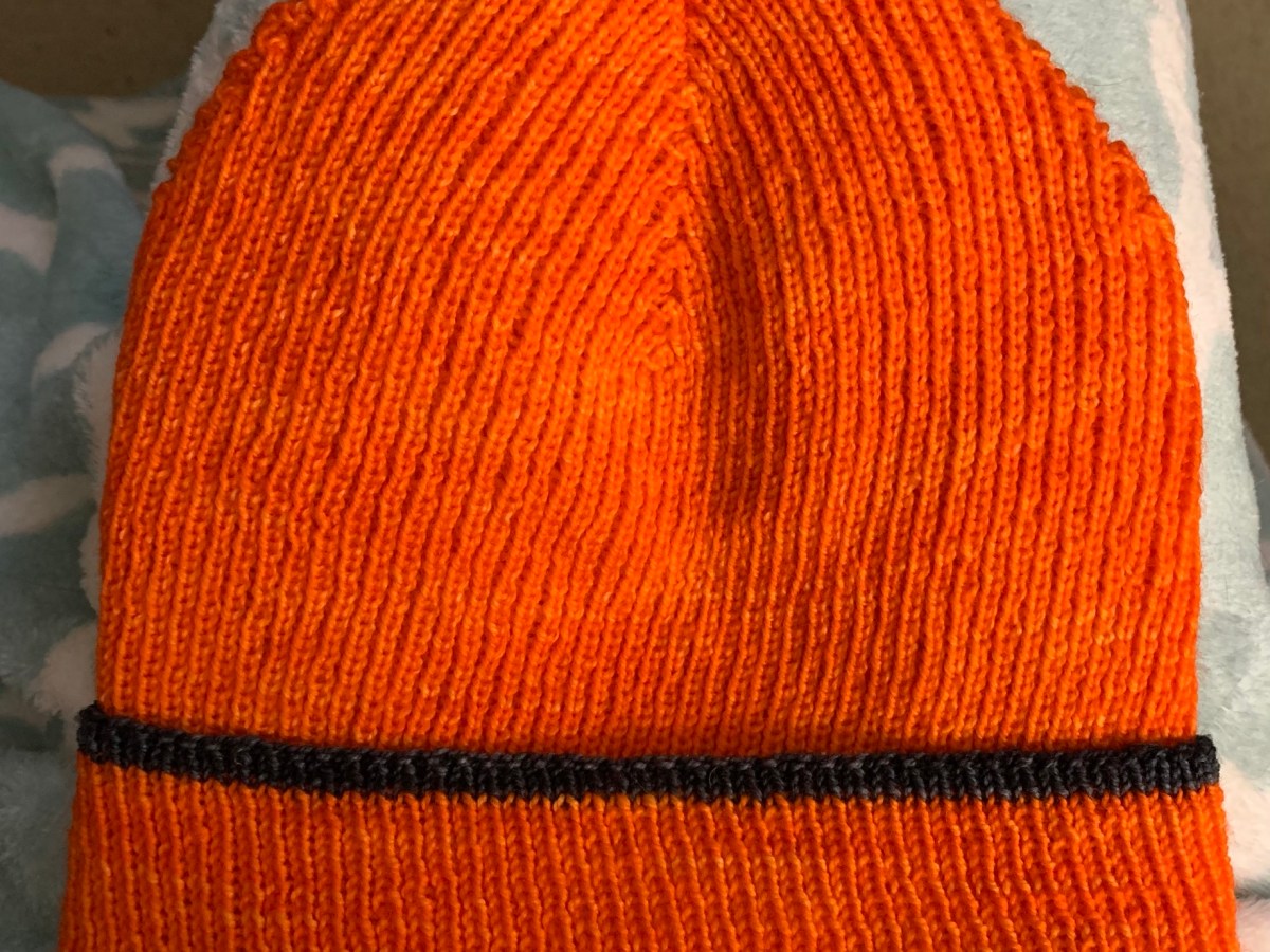 Slouchy Orange Watchcap in&nbsp;October