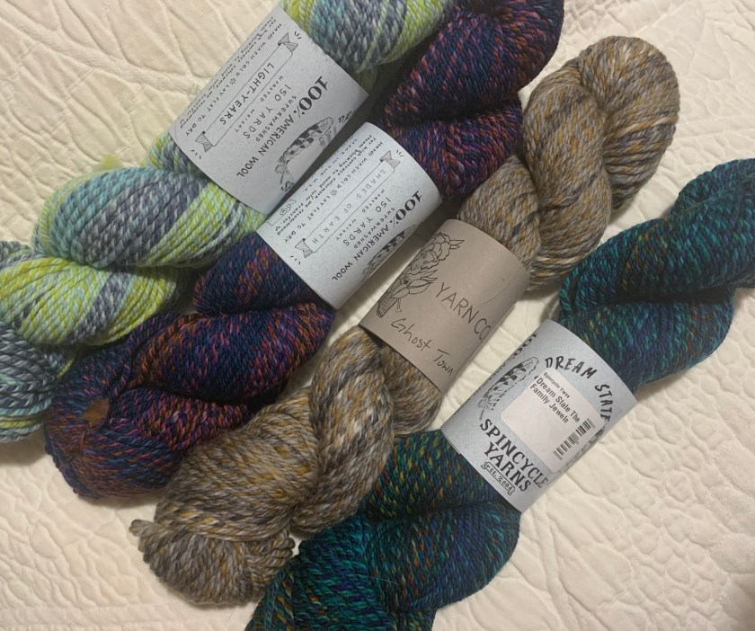Spincycle and Primrose yarn