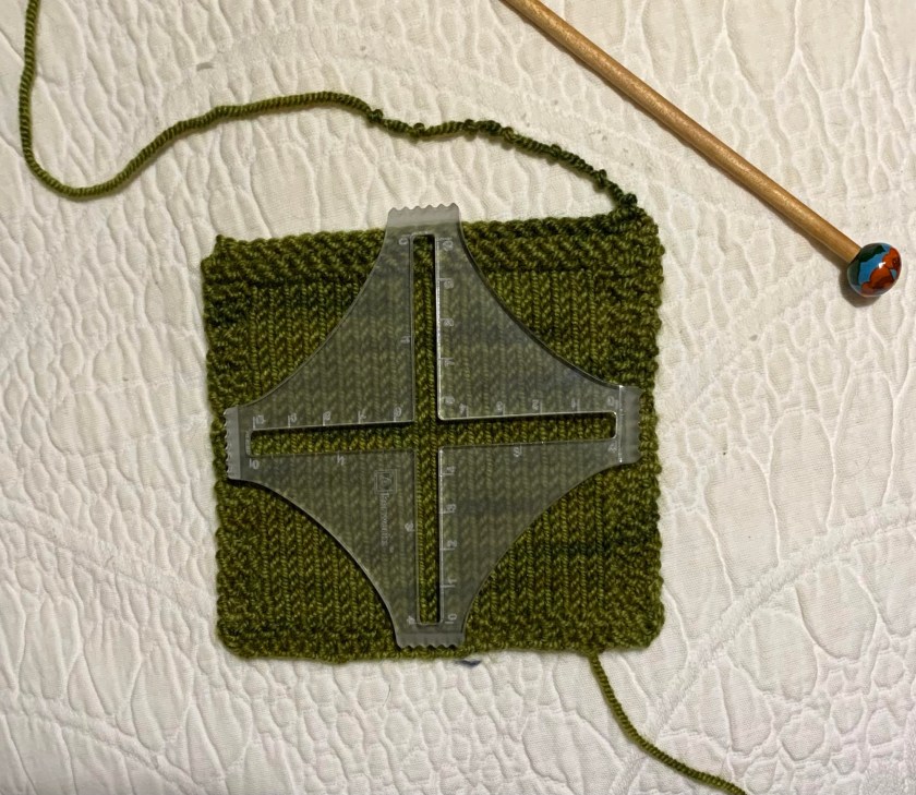 gauge swatch measuring