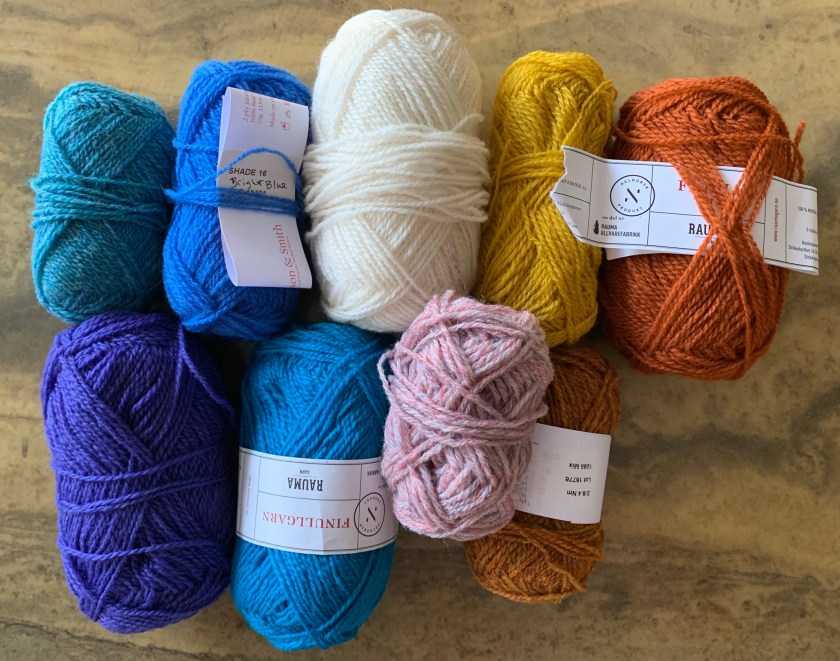 wool yarn skeins