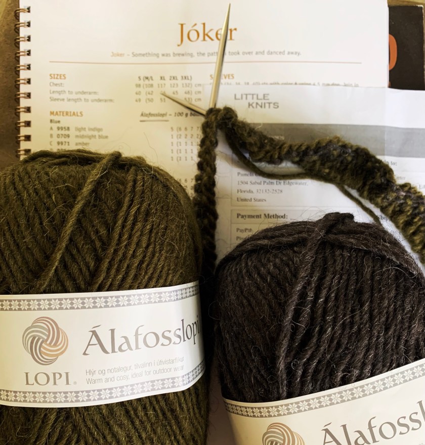 Alafosslopi yarn skeins