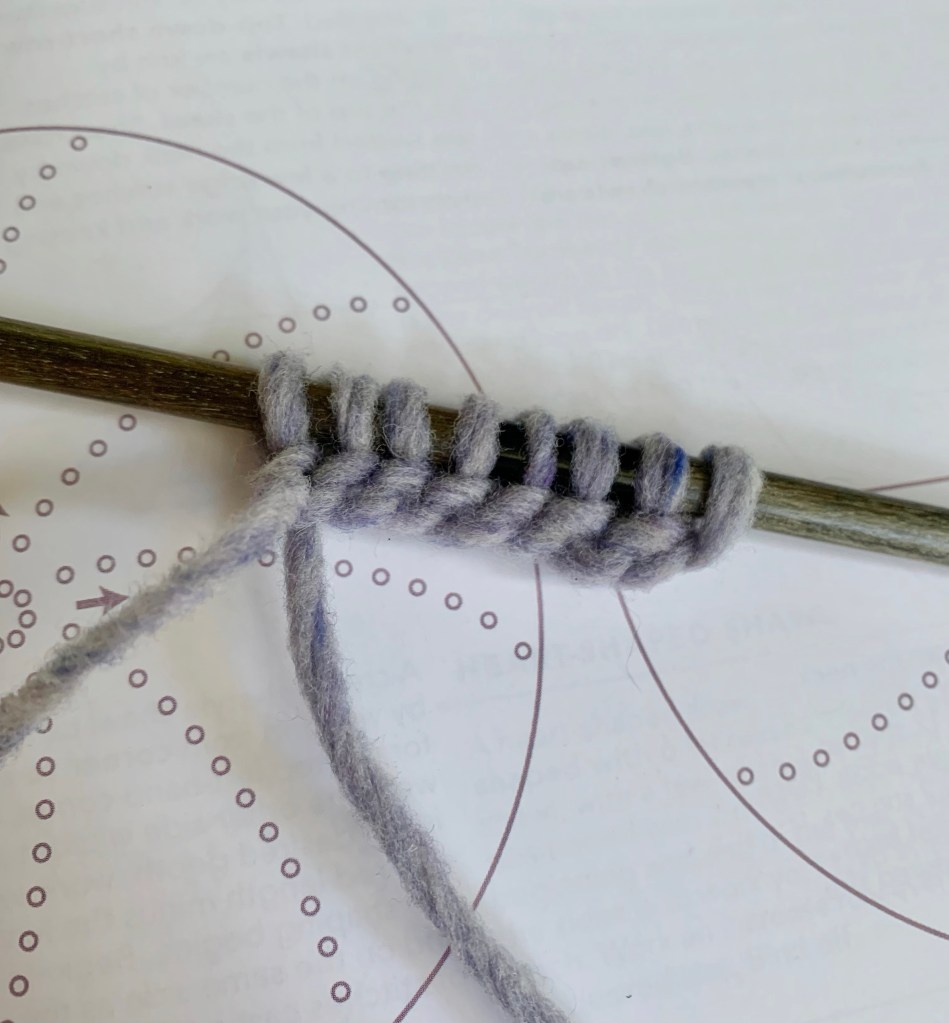 cast on for round blanket