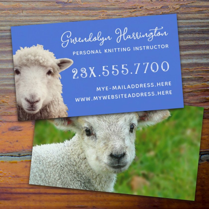 Sheep lamb business cards