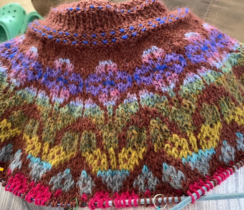 autumn Alpine colorwork sweater