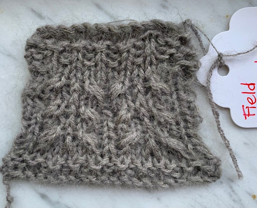 Field sweater swatch