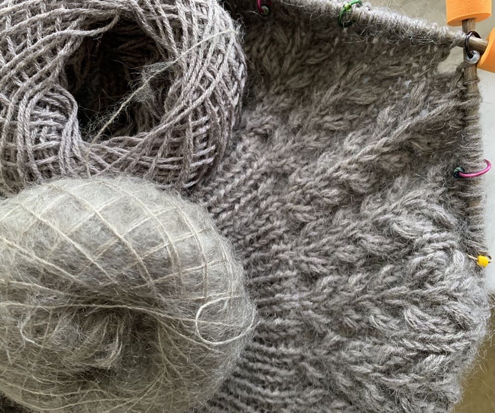 Field sweater knitting