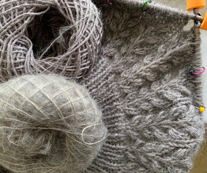 Field sweater knitting