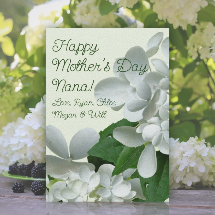 Mother's Day online digital greeting card Pee Gee hydrangea