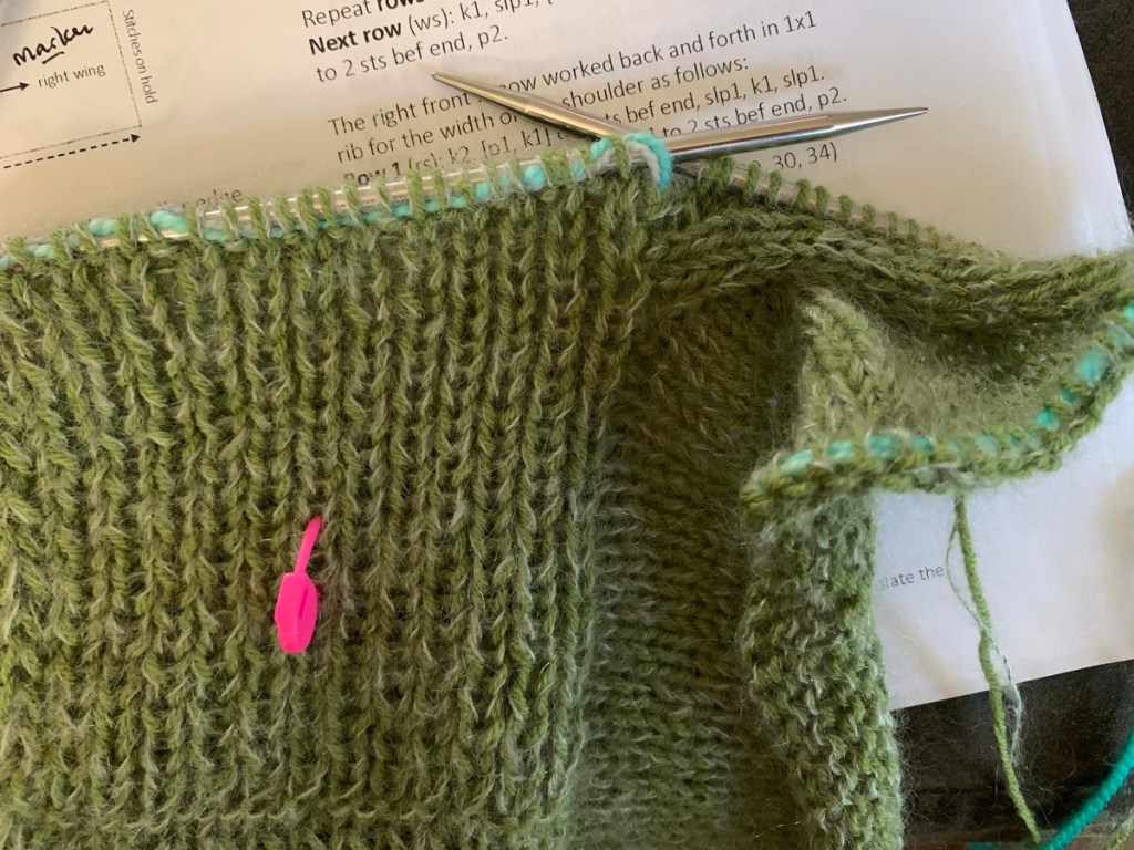 Knitting the Rebel sweater