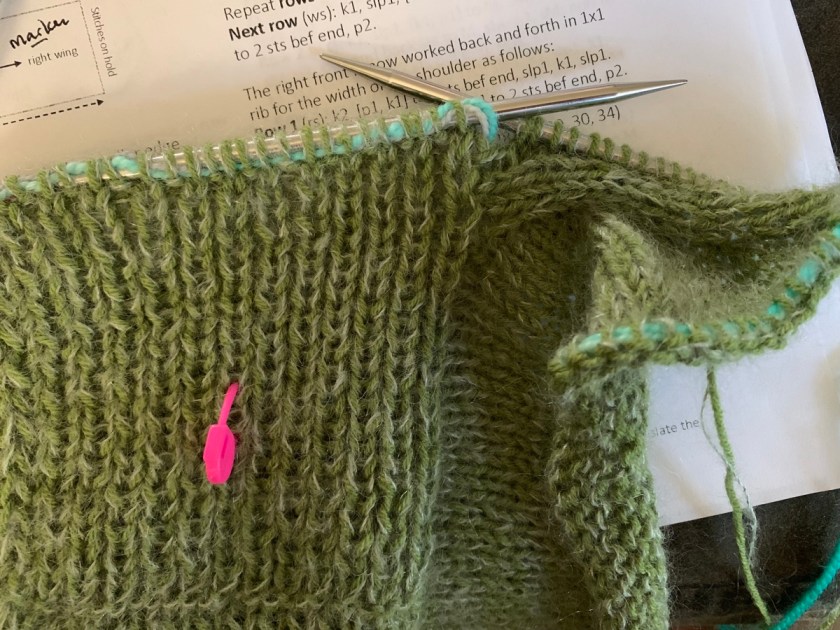 Knitting the Rebel sweater