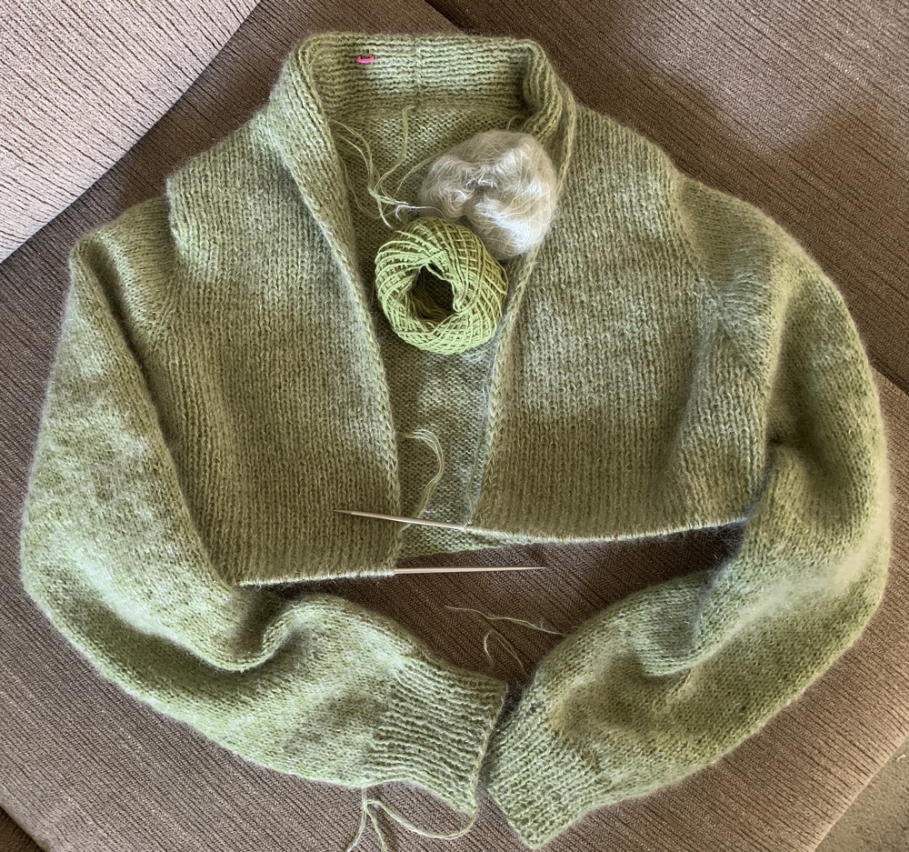 knitting sweater Rebel cardigan