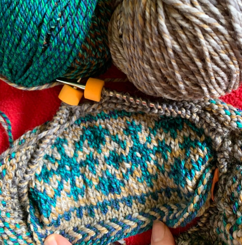 color work knitting hat