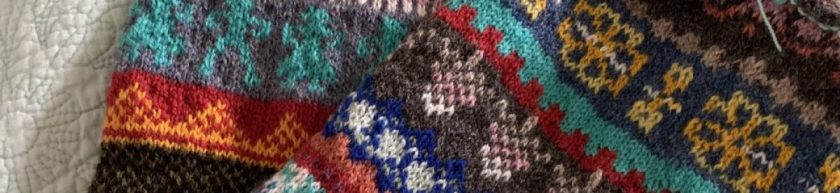 Tube colorwork scarf