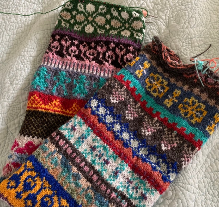 Tube colorwork scarf