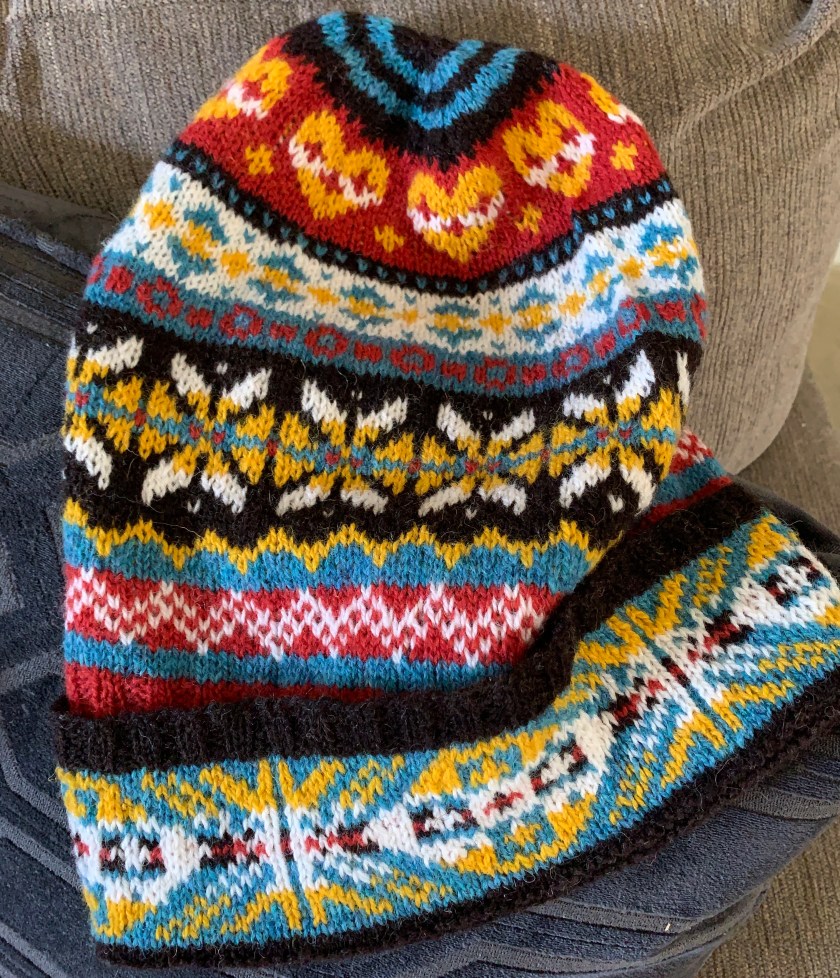 Fishermans kep fair isle hat