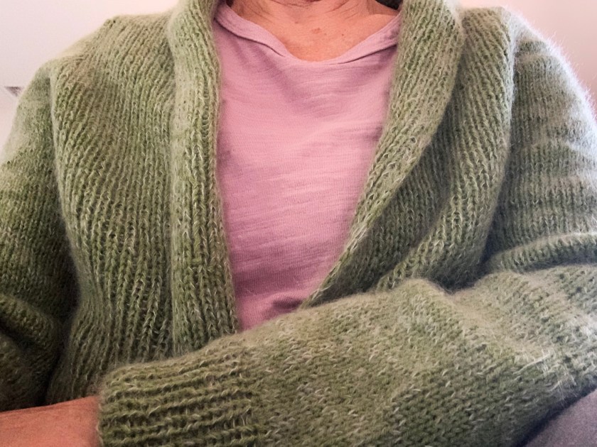 hand knit Rebel Cardigan sweater