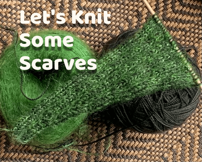 knitting scarves