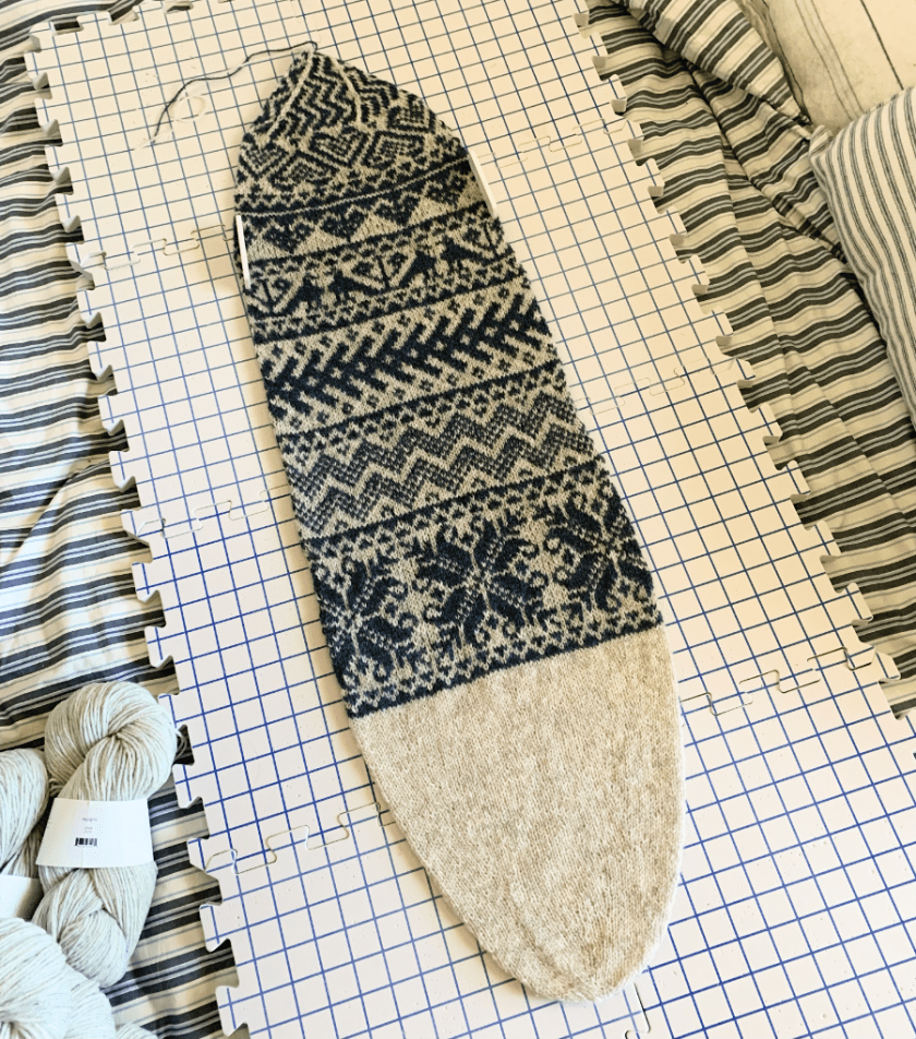 Doublemassa drying on blocking boards