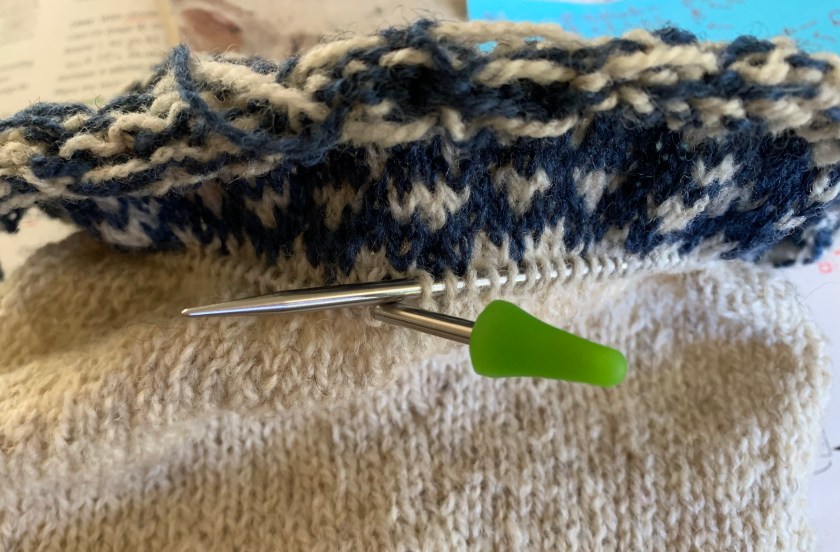 Ripping back colorwork to begin again