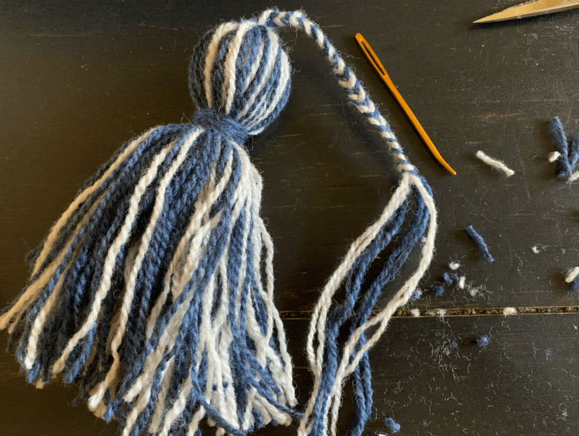 Tassel made and trimmed