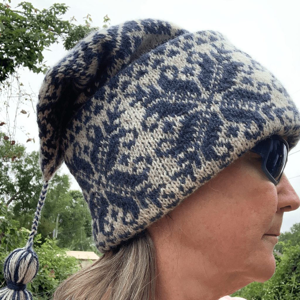 wearing Doublemassa hat