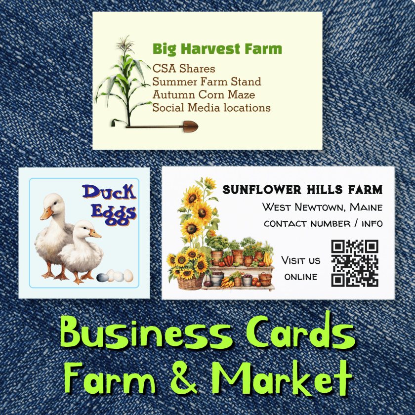 farm and homestead business cards, zazzle