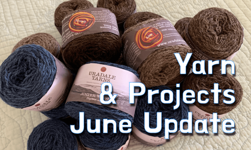 knitting with wool in June