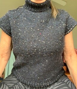 Warm up sweater number three in black Peace Fleece