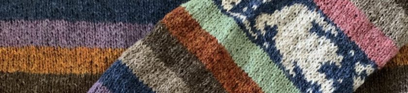 Sleeve number one is finished with a ribbed cuff