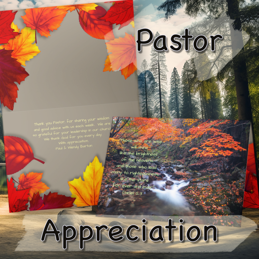 Pastor appreciation cards, custom wording, zazzle