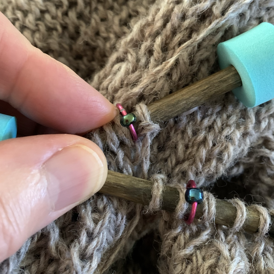 Stitch markers for end stitches