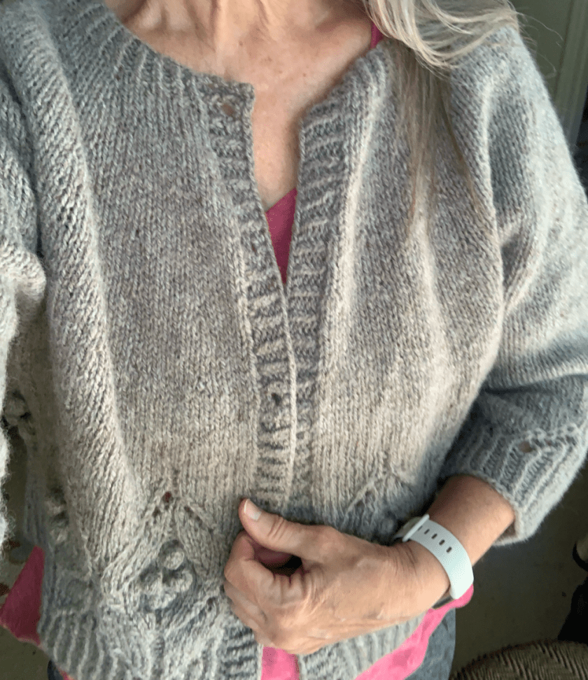 Magnolia Chunky Cardigan in gray