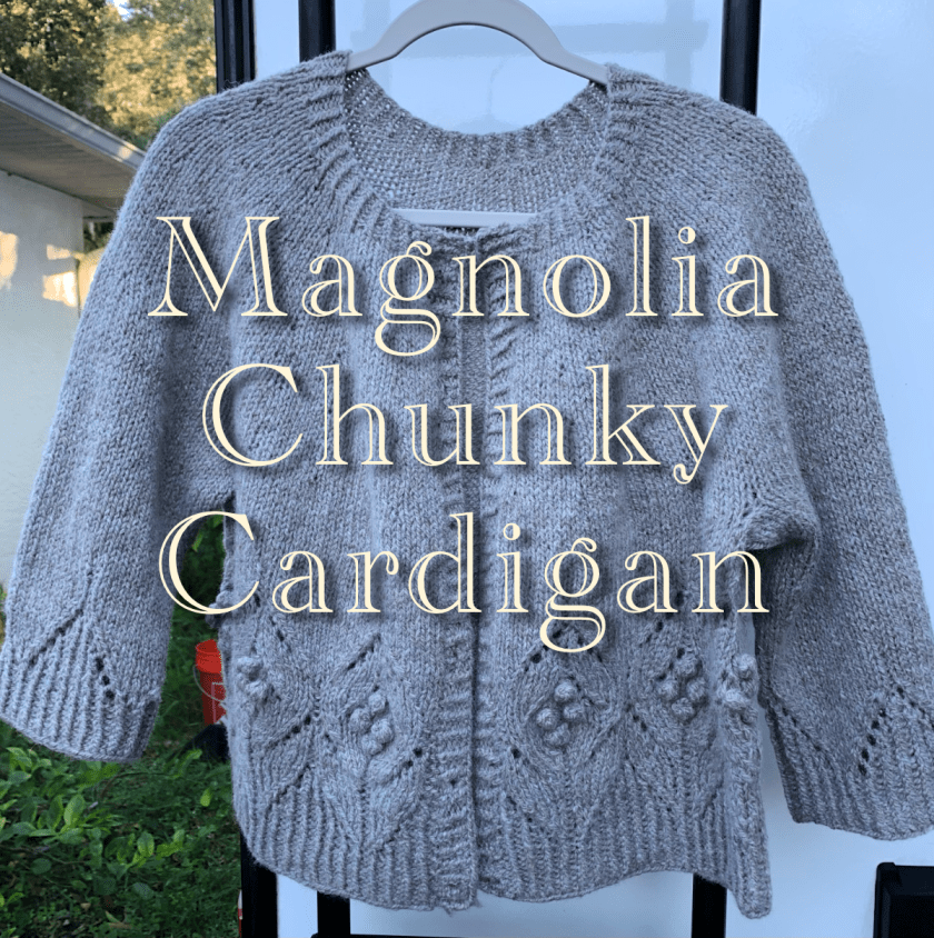 Done knitting the Magnolia Chunky Cardigan project