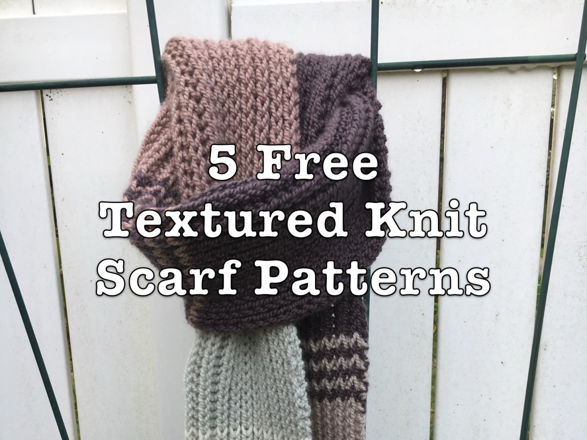 5 Free Textured Knit Scarf&nbsp;Patterns
