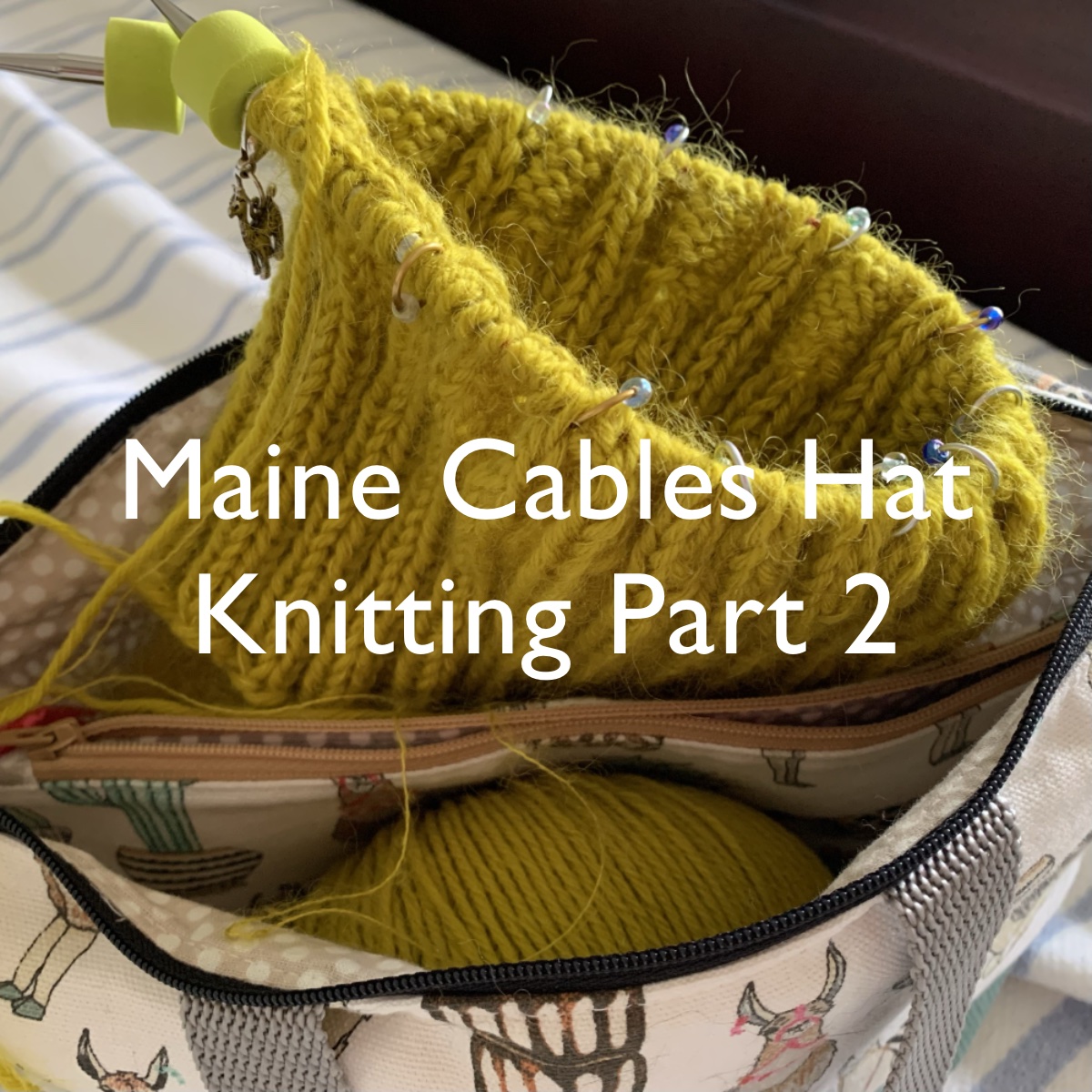 Maine Cables hat part 2