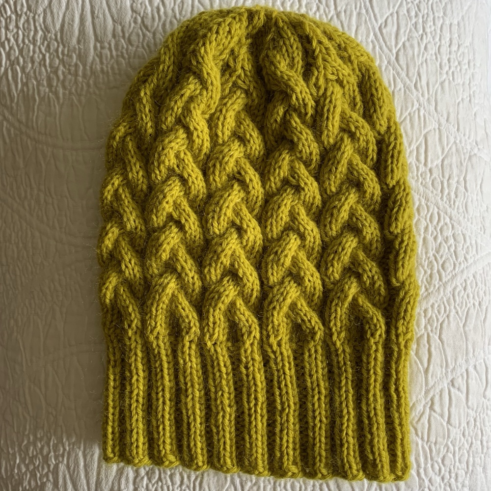 Maine Cables Hat finished
